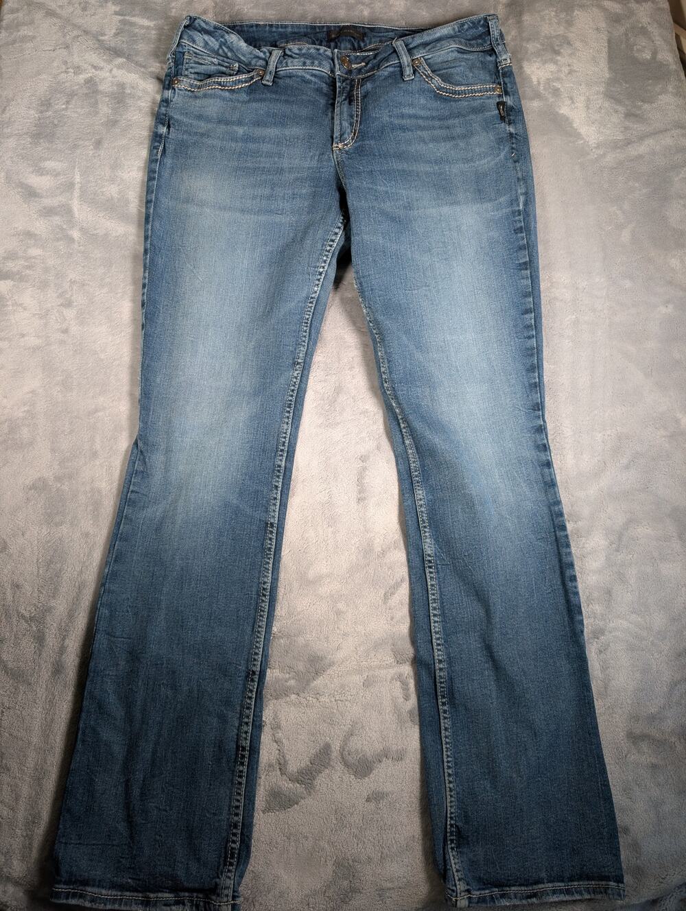 Silver Jeans Suki Slim Boot 32X33 Womens 12
